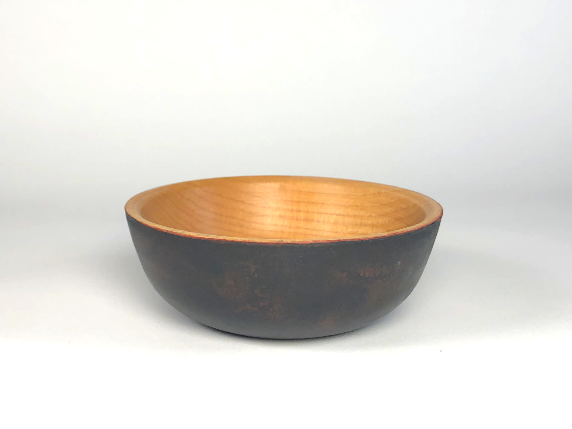 Cherry Bowl with Black Exterior