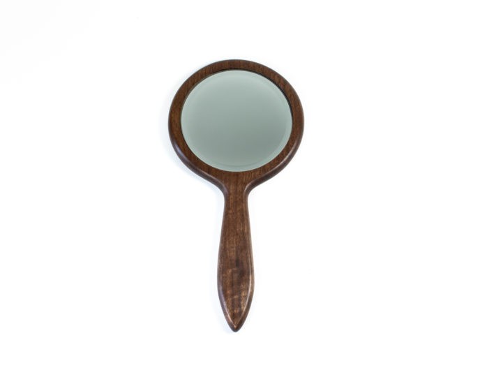 Hand Mirror in Walnut